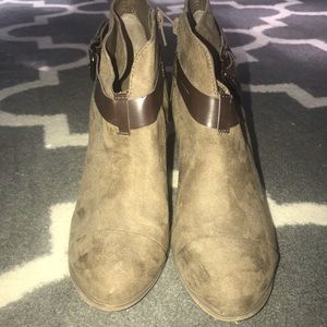 Tan booties